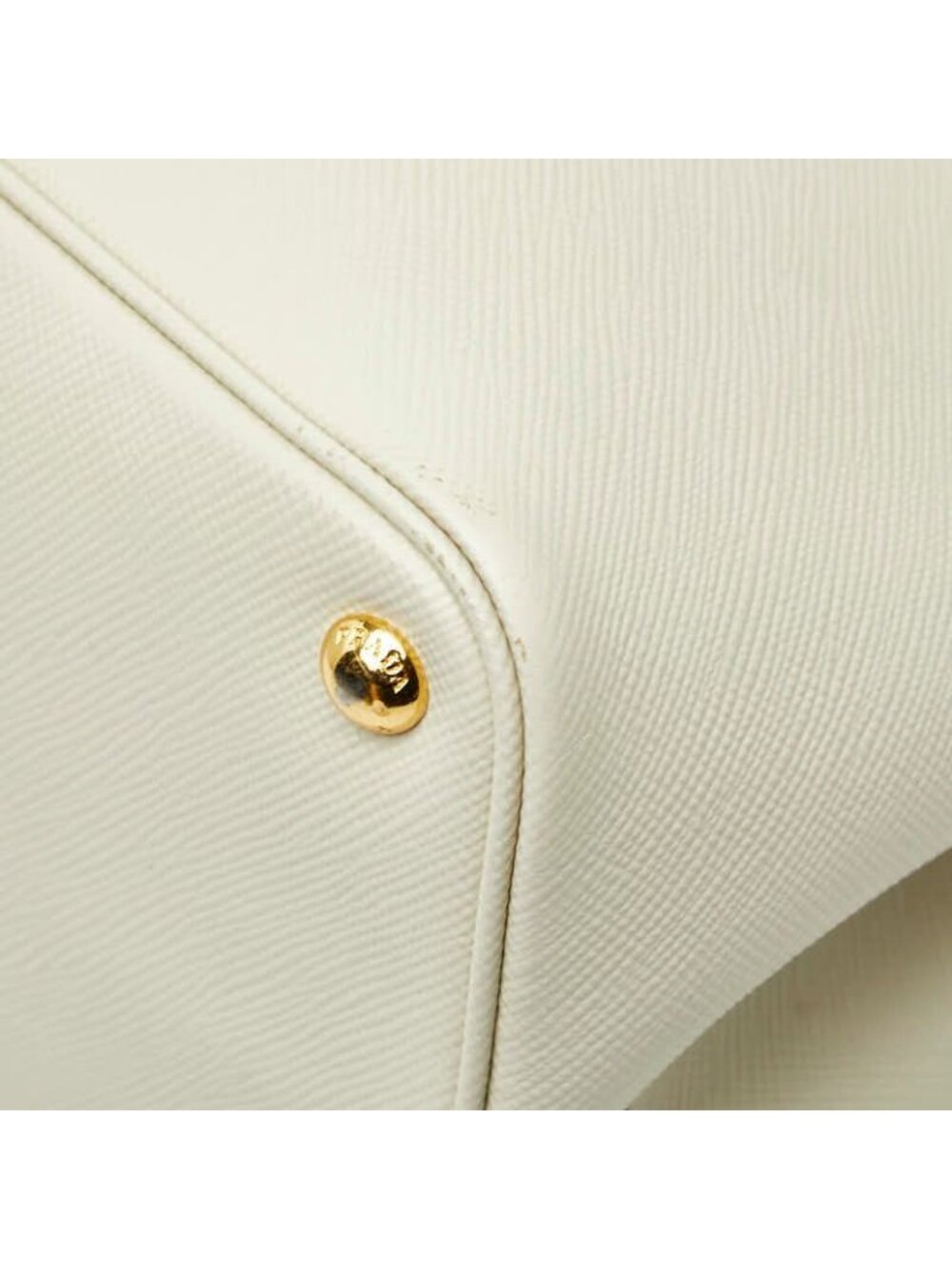 Prada Cuir Double Tote White Ivory Saffiano Leather - Picture 6 of 10